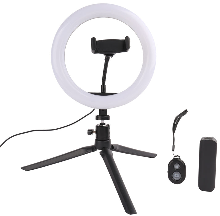 inch ring light pro with goose neck rod and phone holder