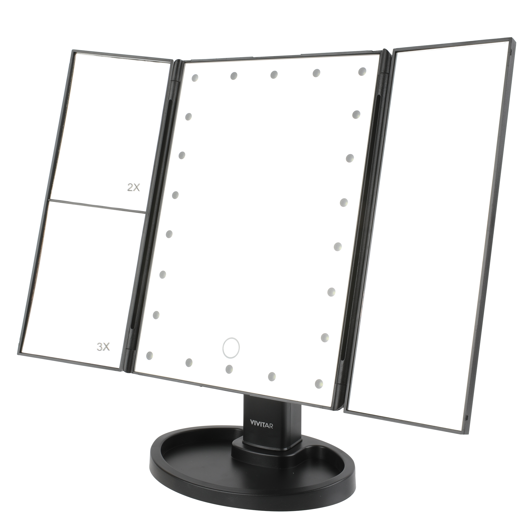 TriFold LED Light Up Vanity Mirror —