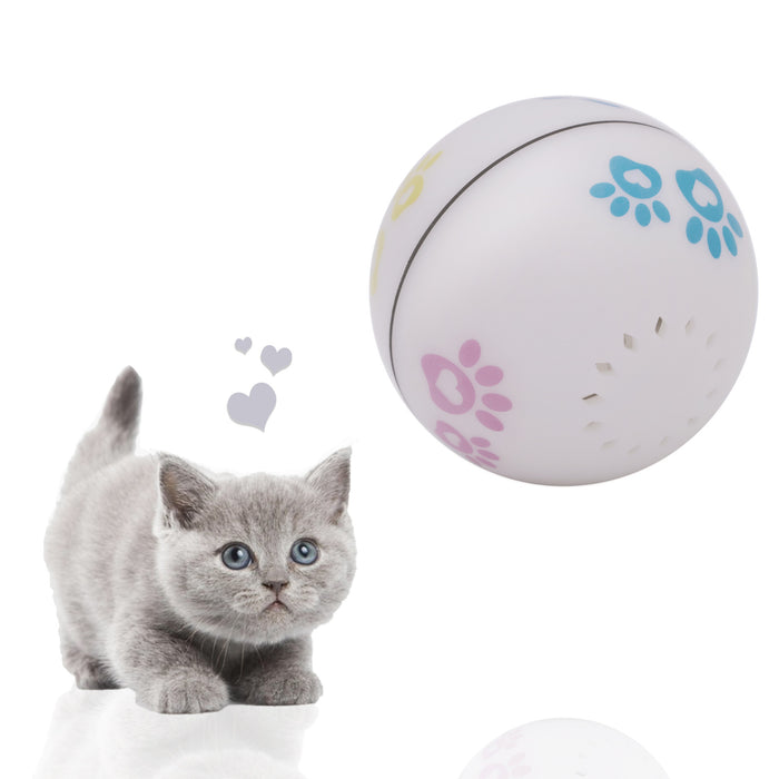 Smart Play Ball, Interactive Ball for our Cats and Dogs, Rechargeable, with LED and USB Port for Easy Use