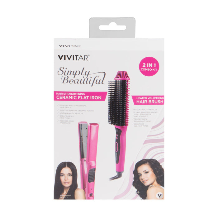 Straightening Brush Vivitar Volumizing Hair Brush Vivitar Heated